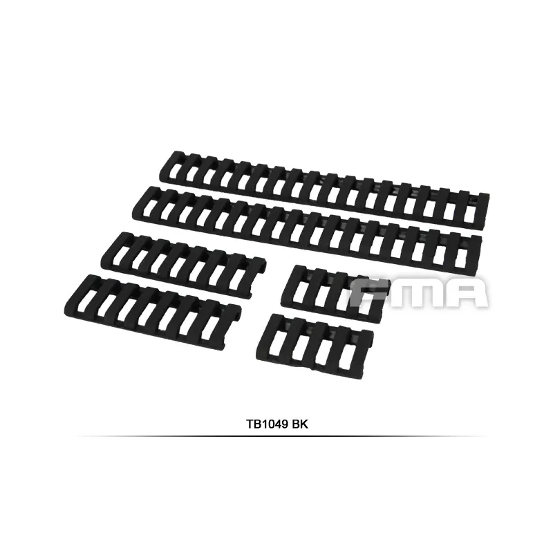 FMA rubberen railcovers - Black