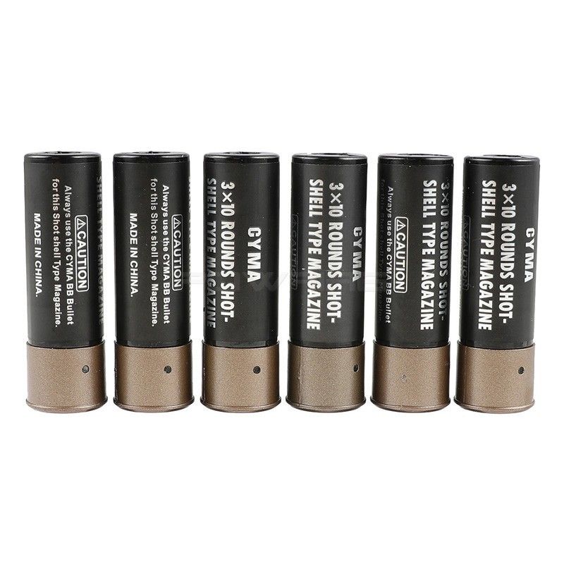Cyma Shotgun Shells 6-pack - Black