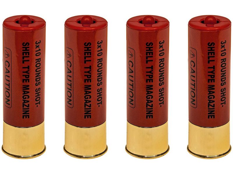 ASG Shotgunshells 4 stuks - Rood