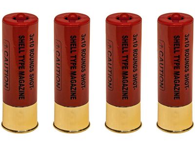 ASG Shotgunshells 4 stuks - Rood
