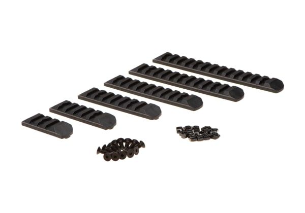 MP Rail Set 6-pack Keymod &amp; M-LOK - Black