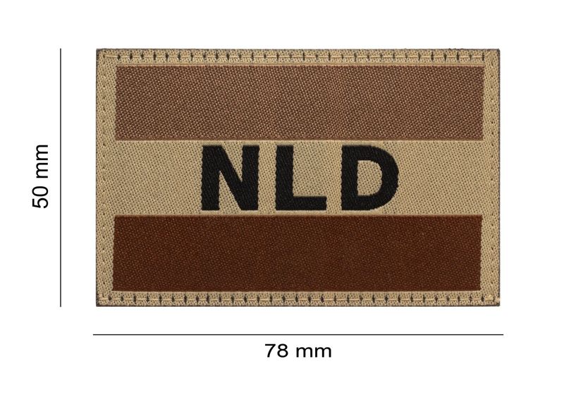 Nederlandse Vlag 50 X 76mm - Desert