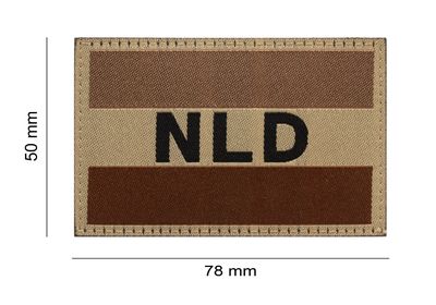 Nederlandse Vlag 50 X 76mm - Desert