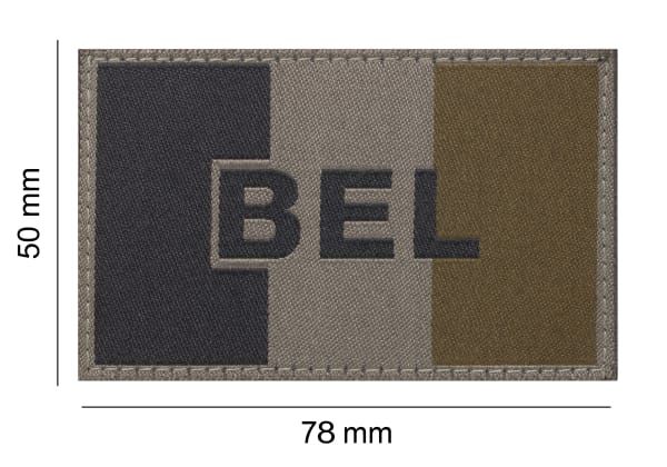 Belgische Vlag 50 X 76mm - RAL 7013