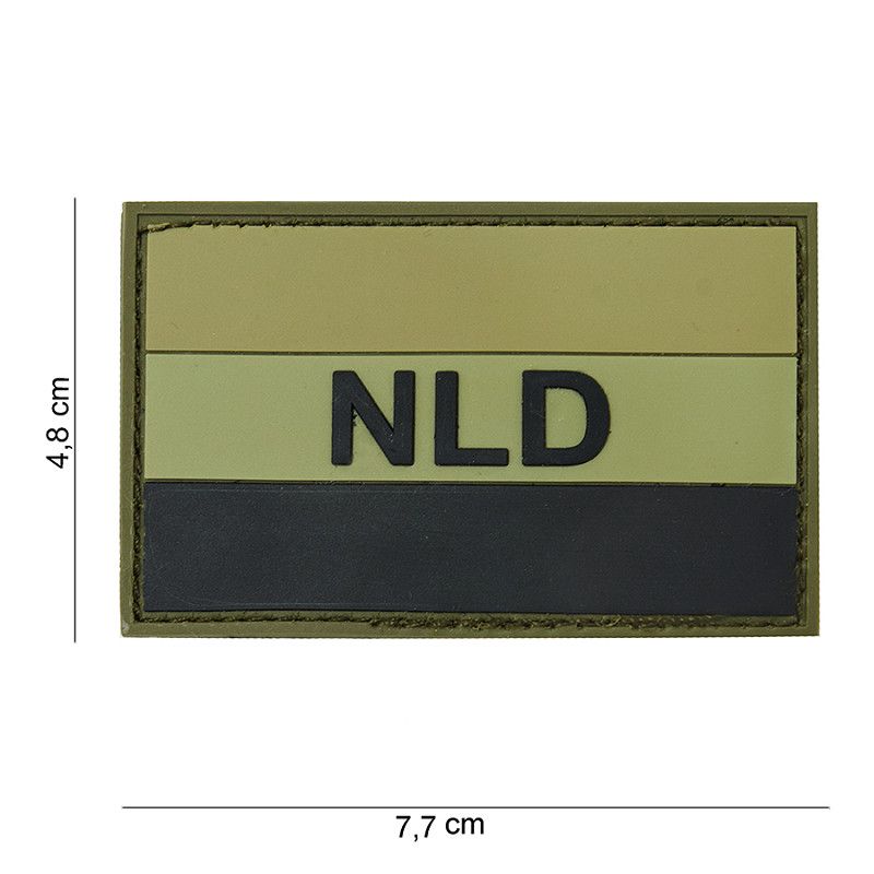 Nederland PVC Patch – Groen/Zwart