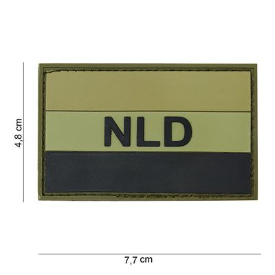 Nederland PVC Patch – Groen/Zwart