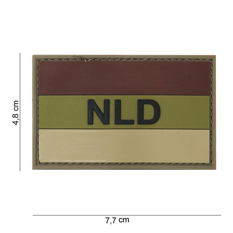 Nederland PVC Patch – Bruin/Ecru