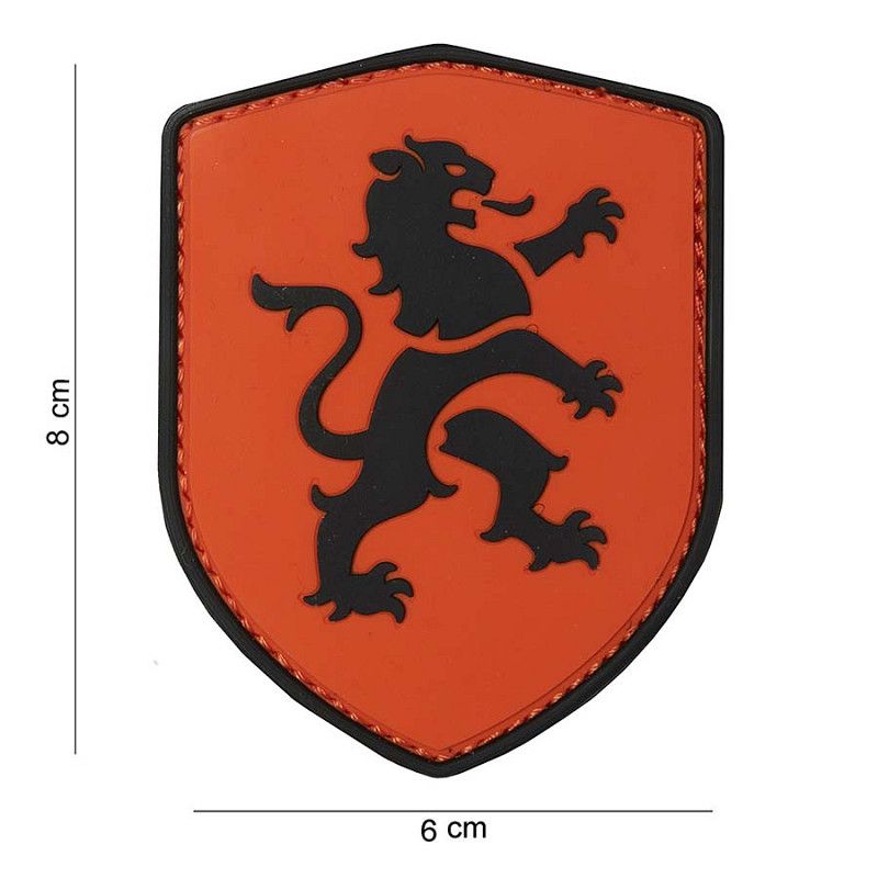 Hollandse Leeuw Oranje Schild PVC Patch