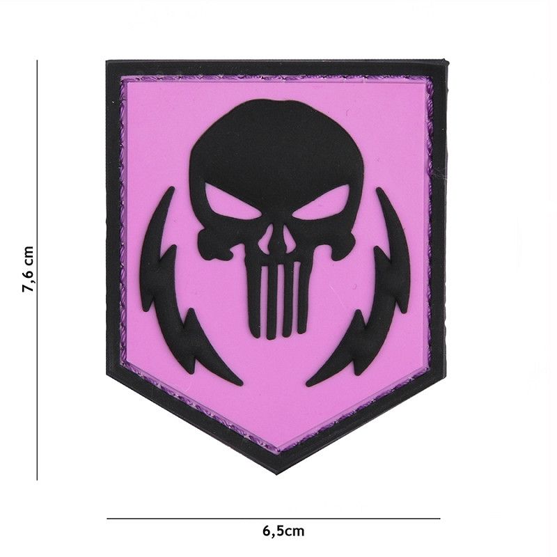 Punisher Thunder Strokes PVC Patch – Roze