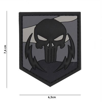 Punisher Thunder Strokes PVC Patch – Night Camo
