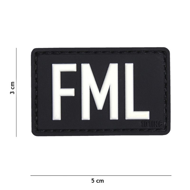 FML (Fuck My Life) PVC Patch – Zwart