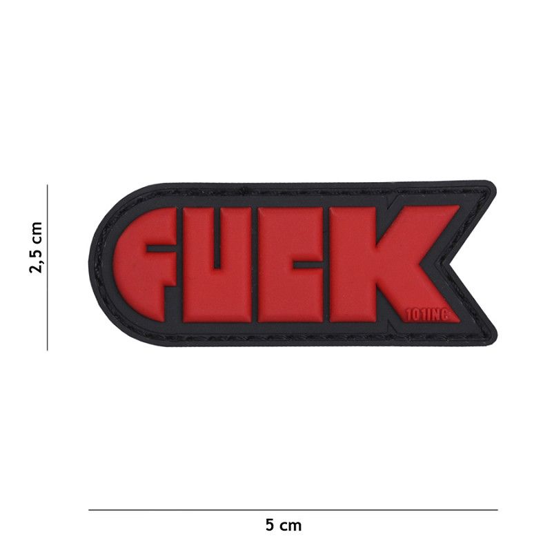 FUCK PVC Patch – Rood