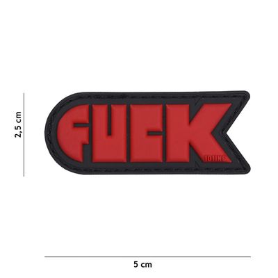FUCK PVC Patch – Rood