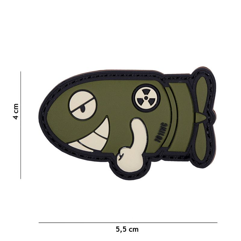 Funny Torpedo PVC Patch – Groen