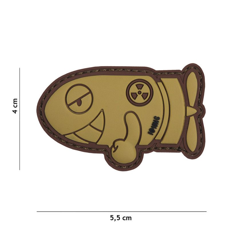 Funny Torpedo PVC Patch – Coyote