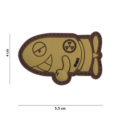 Funny Torpedo PVC Patch – Coyote