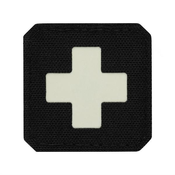 M-Tac patch Medic Cross Laser Cut - Black/Glow in Dark