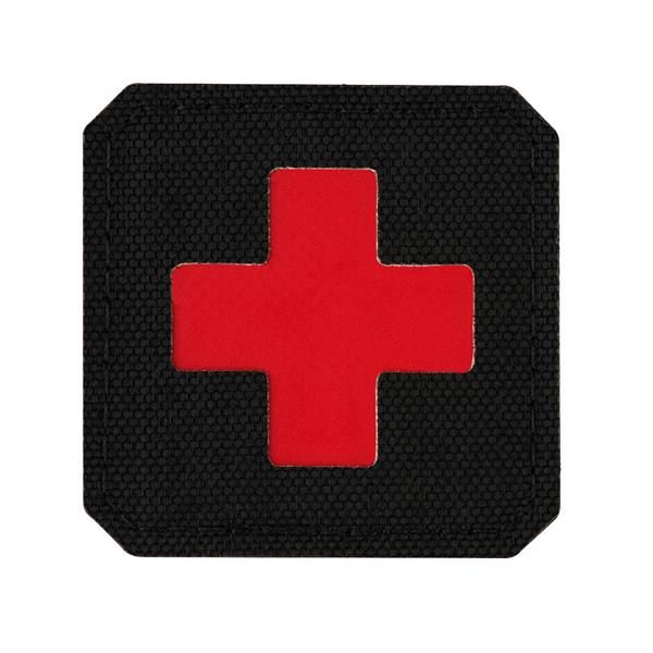 M-Tac patch Medic Cross Laser Cut - Black/Red
