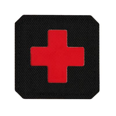 M-Tac patch Medic Cross Laser Cut - Black/Red