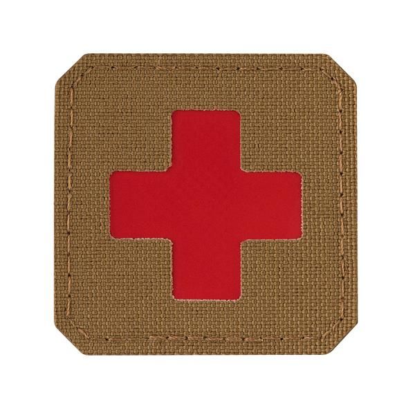 M-Tac patch Medic Cross Laser Cut - Coyote/Red