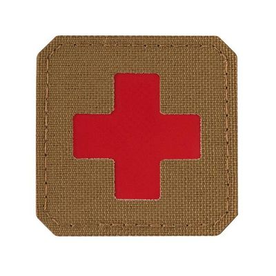 M-Tac patch Medic Cross Laser Cut - Coyote/Red