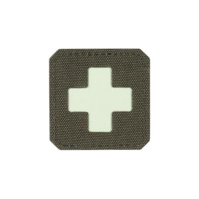 M-Tac patch Medic Cross Laser Cut - Ranger Green/Glow in Dark