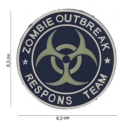 Zombie Outbreak Response Team PVC Patch - Blauw