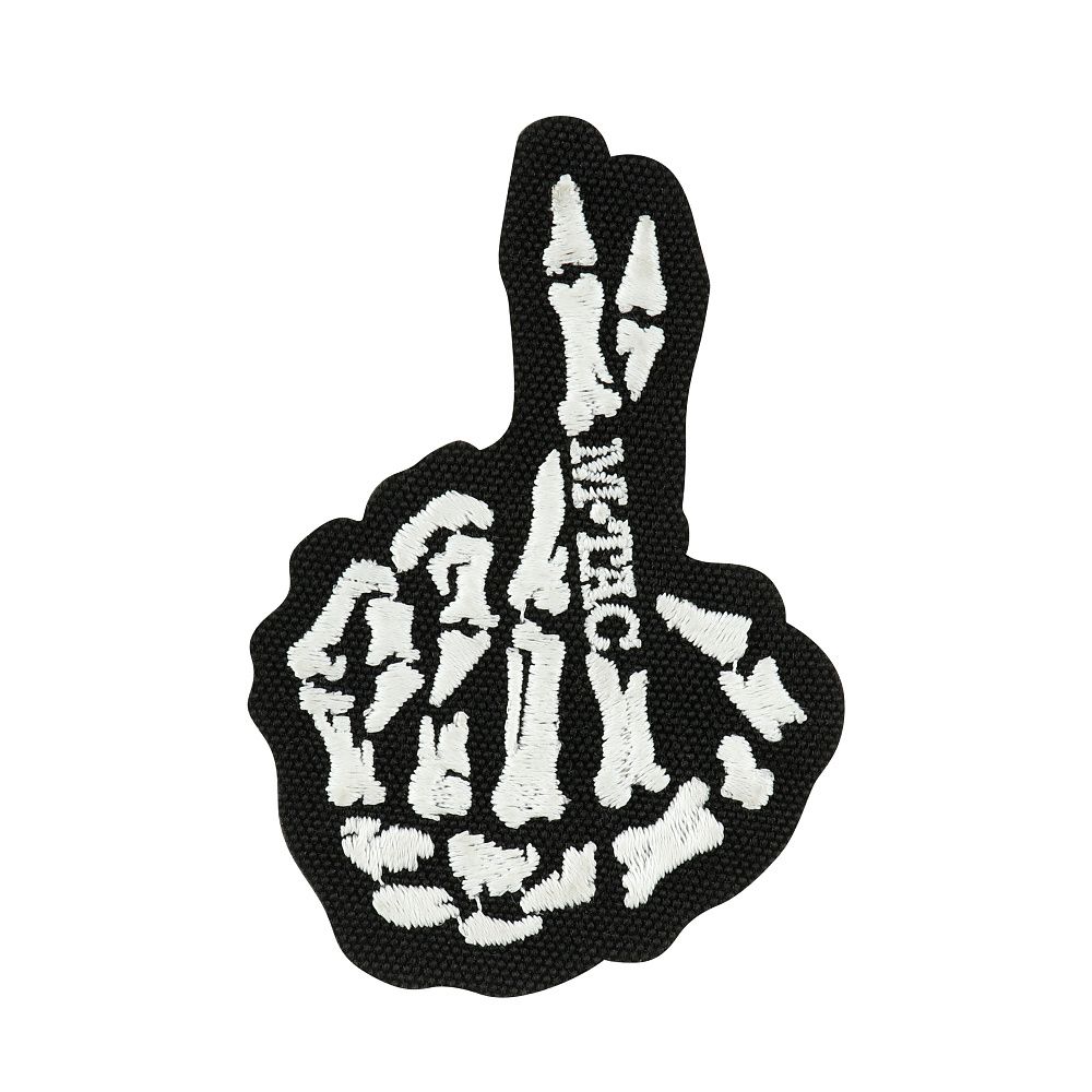 M-Tac geborduurde Crossed Fingers Patch - Glow in Dark