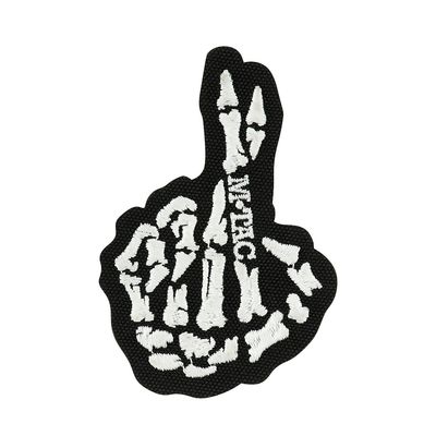 M-Tac geborduurde Crossed Fingers Patch - Glow in Dark