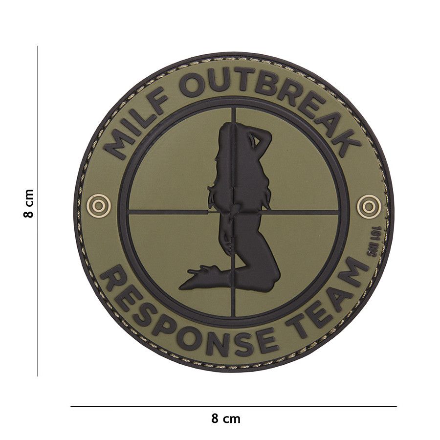 Milf Outbreak Response Team PVC Patch - Groen