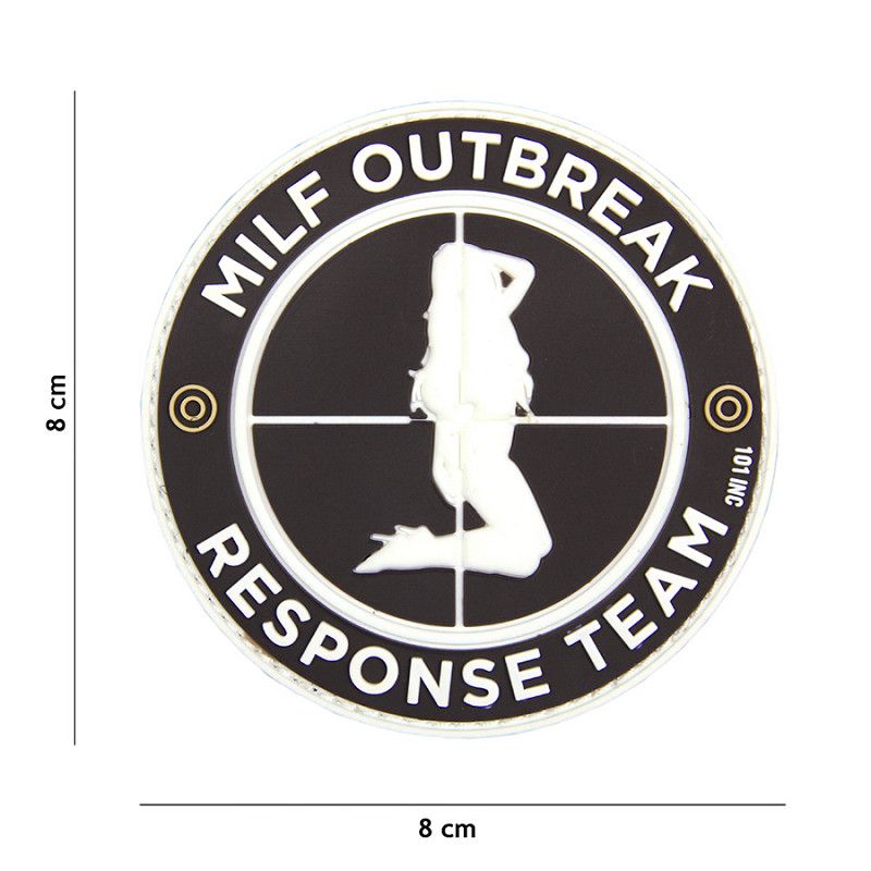 Milf Outbreak Response Team PVC Patch - Zwart