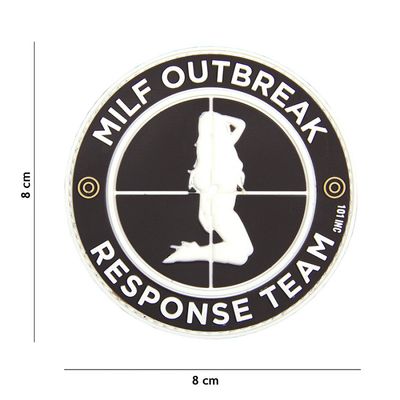 Milf Outbreak Response Team PVC Patch - Zwart