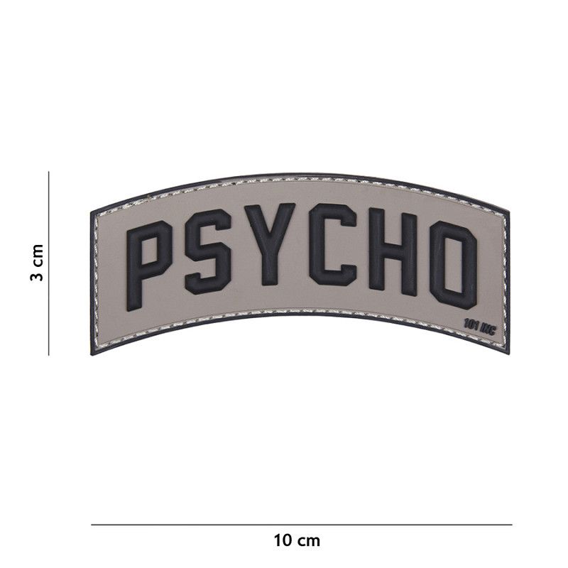 Psycho PVC Patch - Grijs
