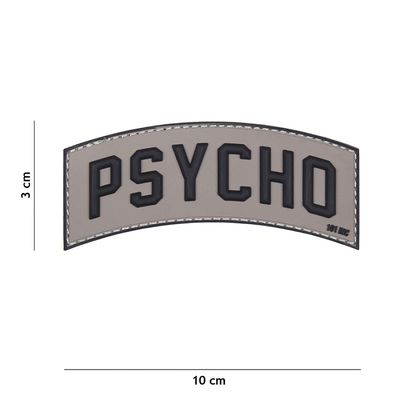 Psycho PVC Patch - Grijs