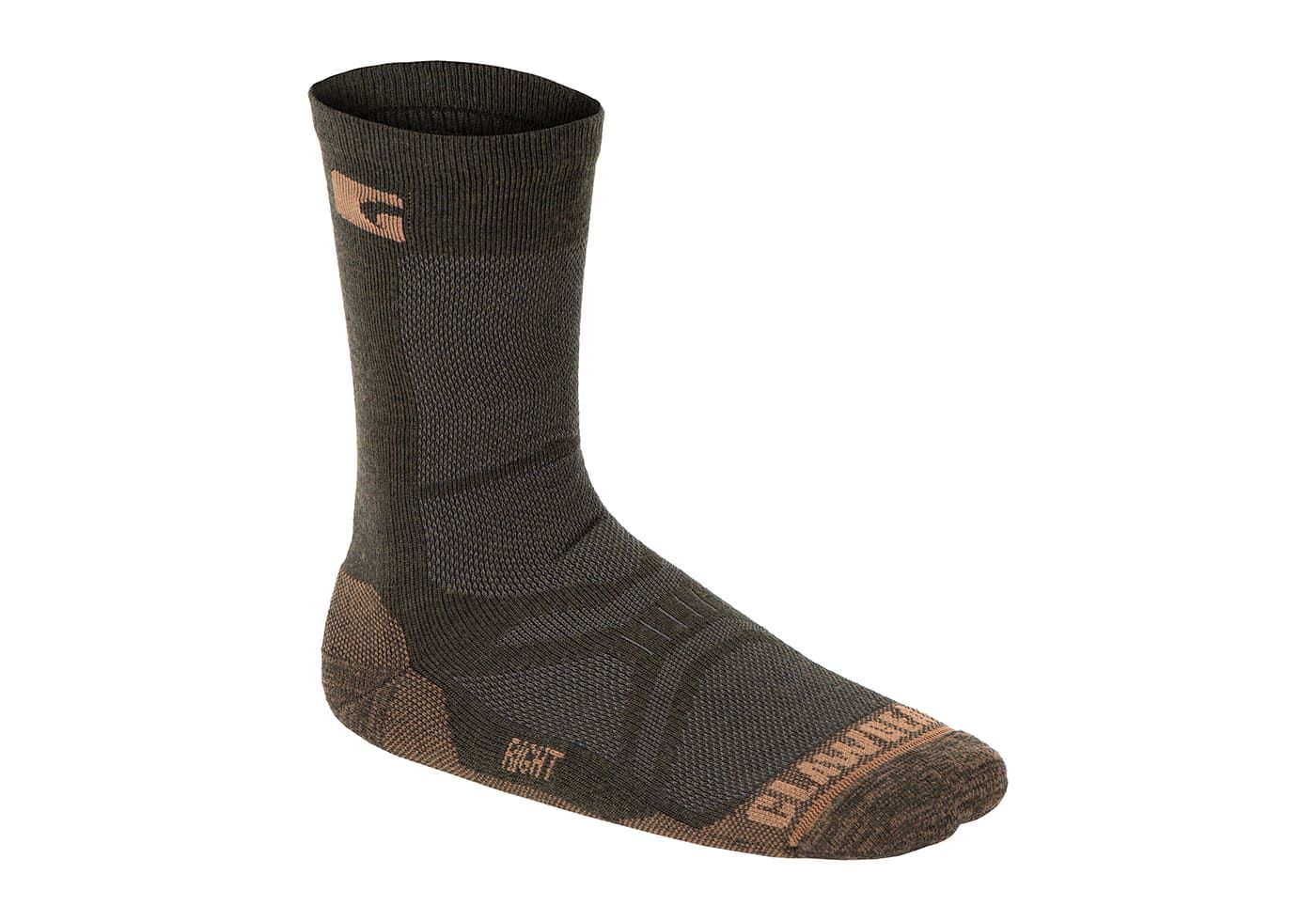Clawgear Merino Crew Socks - Green