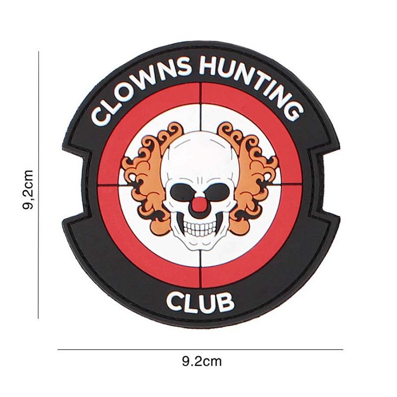 Clowns Hunting Club PVC Patch - Rood