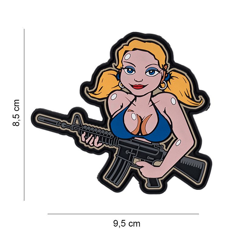 Tactical Meisje PVC Patch – Blond Haar