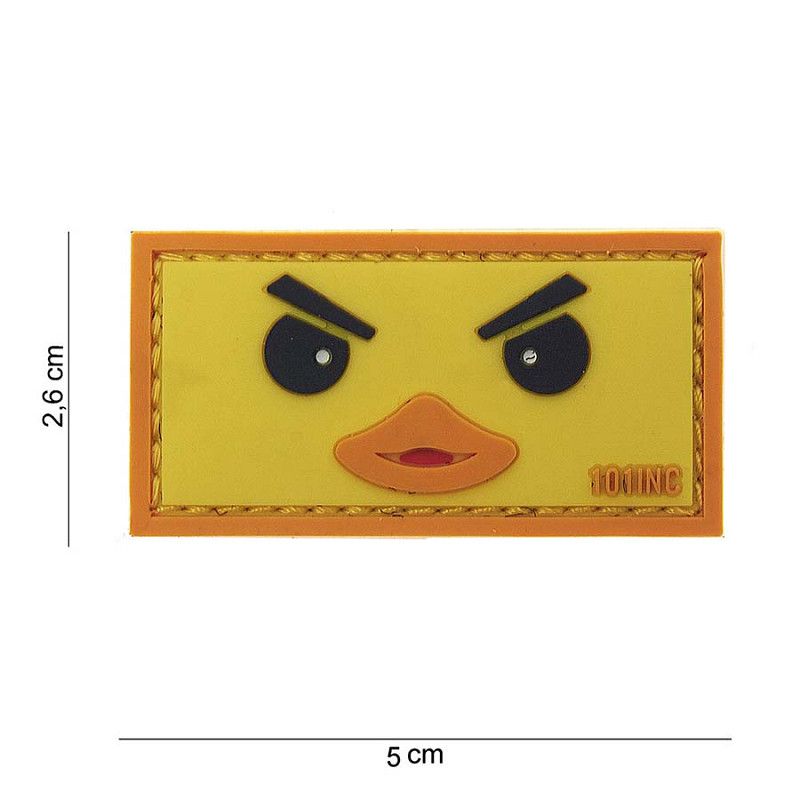 Duckface PVC Patch - Geel