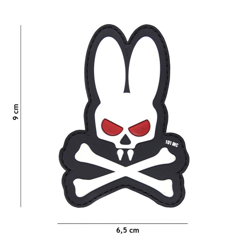 Dark Skull Bunny PVC Patch