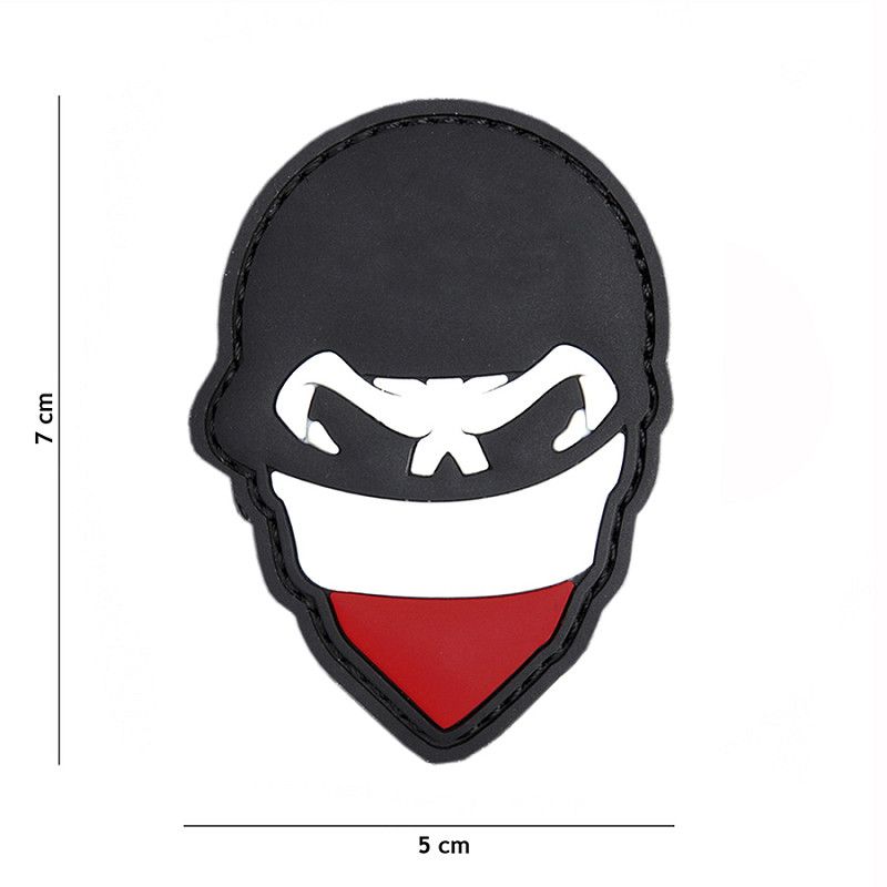 Polish Skull Balaclava PVC Patch