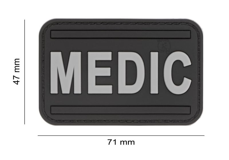 Medic PVC Patch - Zwart/Grijs