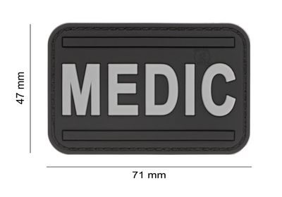 Medic PVC Patch - Zwart/Grijs