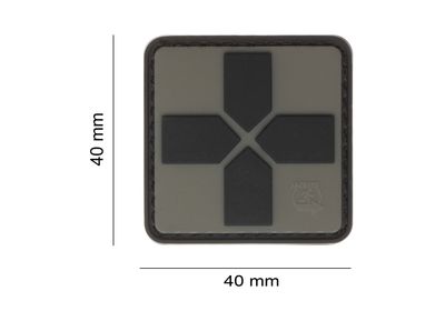 Medic Cross PVC Patch 40mm - Ranger Green
