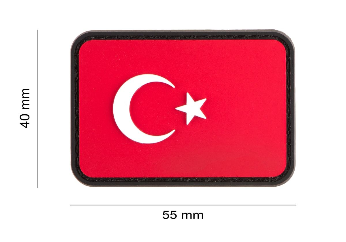 Turkse Vlag PVC Patch