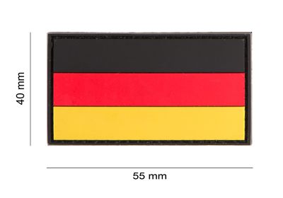 Duitse Vlag PVC Patch - Zonder Opdruk