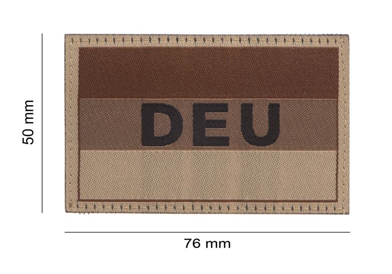 Duitse Vlag 50 X 76mm - Desert