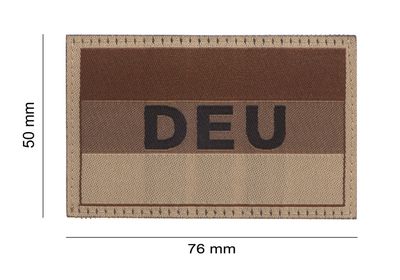 Duitse Vlag 50 X 76mm - Desert