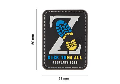 Kick Them All Z PVC Patch
