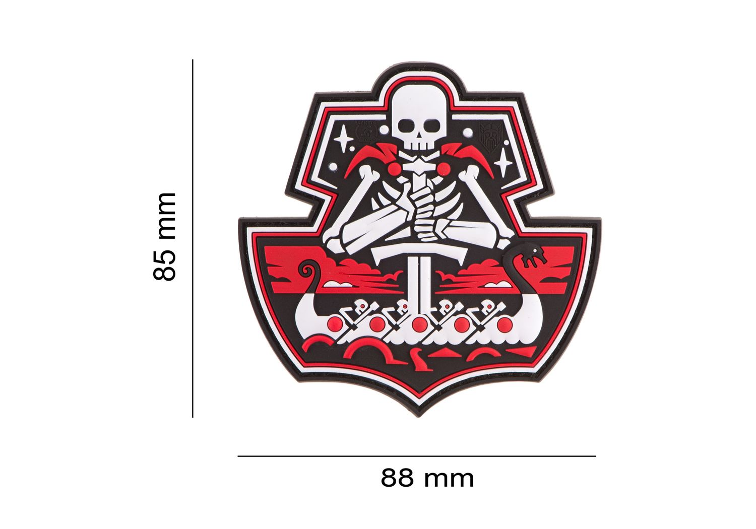 Ghost Ship Skull Rubber Patch