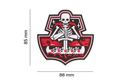 Ghost Ship Skull Rubber Patch
